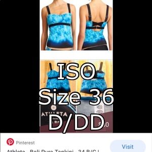 ISO Athleta Bali Pura swim top size 36 D/DD
